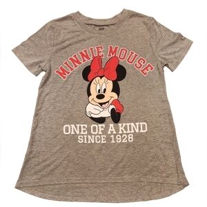 Disney Minnie Mouse Short Sleeve T-Shirt, XS, Gray, NWOT, "One of A Kind"